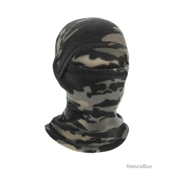 Cagoule polaire Camouflage Noir