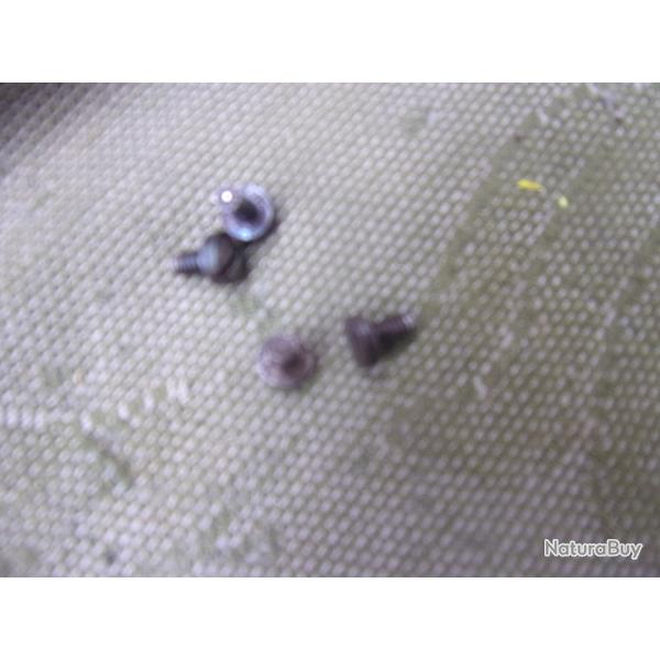 4 vis de plaquettes  de pistolet semi-auto Marca Registrada 7,65 mm