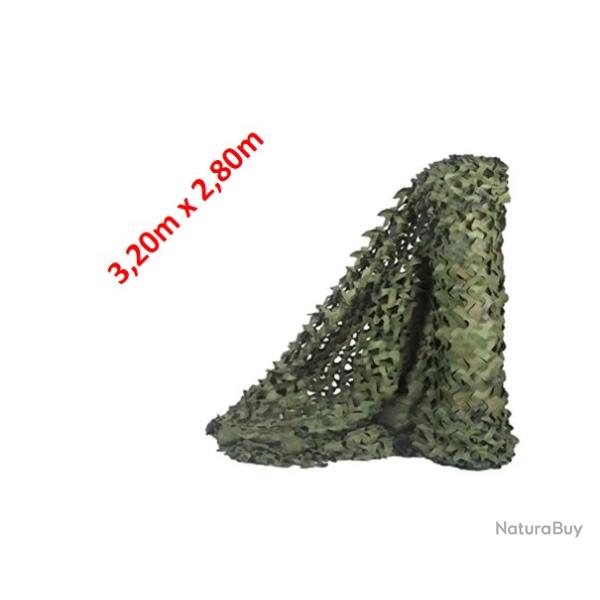 Filet de camouflage Jungle vert 3.20m x 2.80m - Livraison gratuite (6)