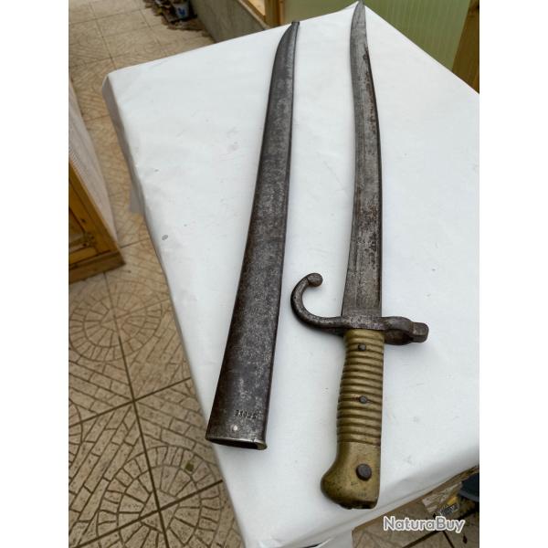 Ba�onnette Chassepot 1866, guerre de 1870