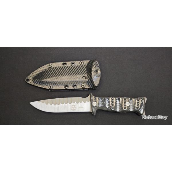 Wildsteer TARASCO OUTDOOR Micarta Noir Toxifi� �dition Limit�e N690 N�27/50 - OTAOB10127TEK