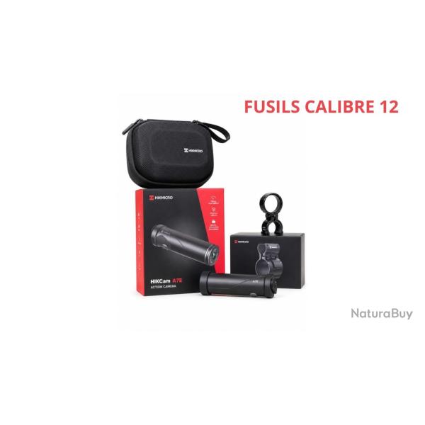 PACK CAMERA D'ACTION HIKMICRO HIKCAM A7E + SUPPORT CANON CALIBRE 12