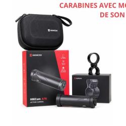 PACK CAMERA D'ACTION HIKMICRO HIKCAM A7E + SUPPORT CANON CARABINE AVEC MODERATEUR