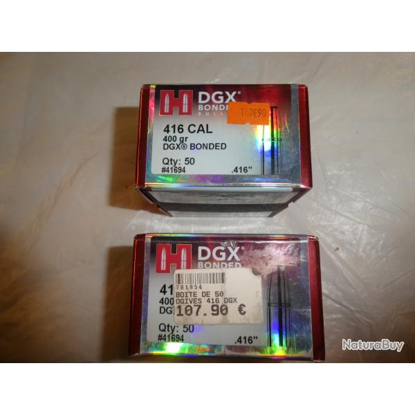 ogives Hornady cal 416