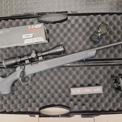 Pack CVA Rimfire basic 22LR + lunette Tasco 3-9x40 + Rds A-TEC + mallette
