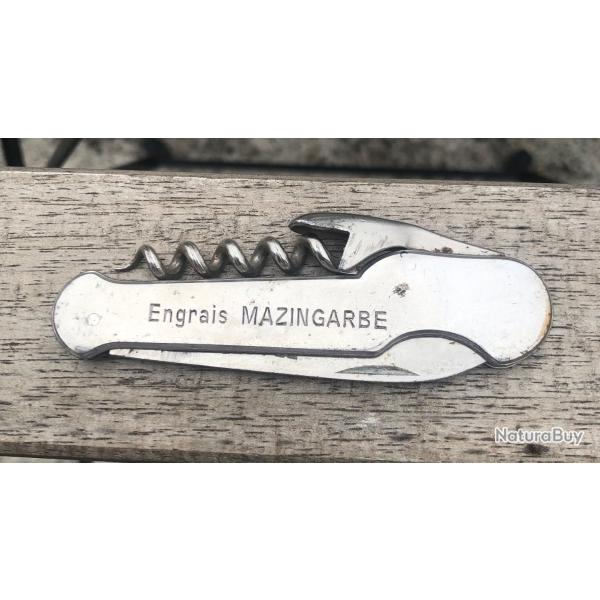 Couteau Limonadier ENGRAIS MAZINGARBE Tire-Bouchon Publicitaire  (PRADEL)