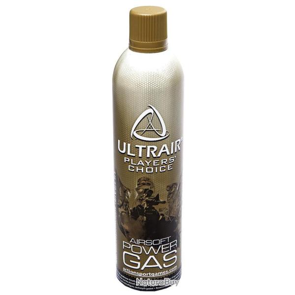Bouteille gaz Airsoft ULTRAIR Power 570 ml - Haute pression pour GBB GBBR Culasse M�tal - Non Silico