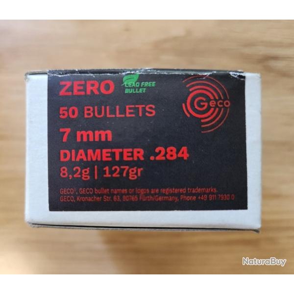 OGIVES GECO SANS PLOMBS 7MM/284 127GR X50