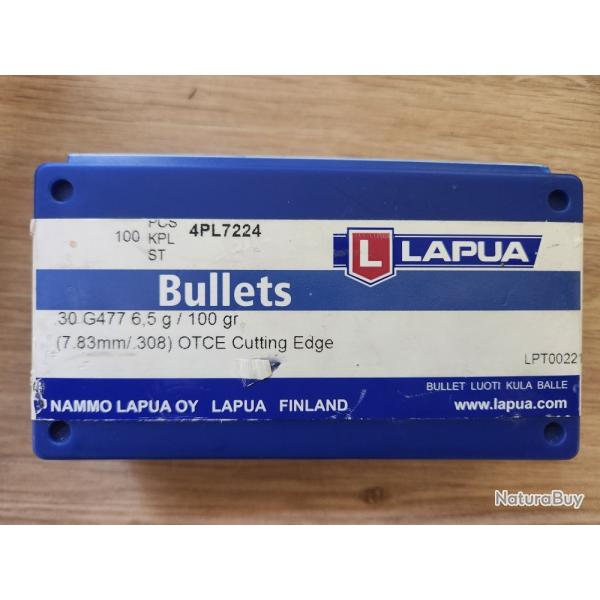 OGIVES LAPUA CAL.30 100GR CUTTING EDGE X100