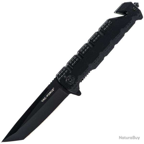 Couteau pliant de secours Tac Force Rescue Folder Black