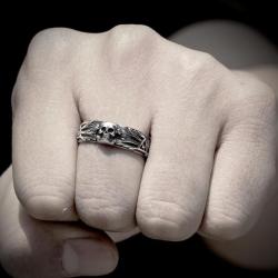 BAGUE TETE DE MORT BIKERS taille 10