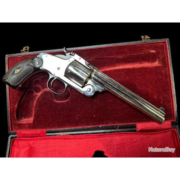 smith and wesson n 3 target calibre 38/44  en coffret d origine