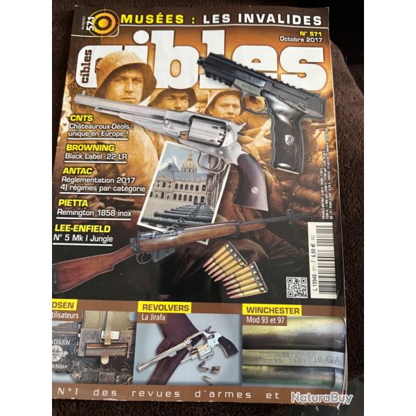 CNTS, Winchester Mod 93 et 97, Lee-Enfield... revue tir CIBLES no 571 octobre 2017