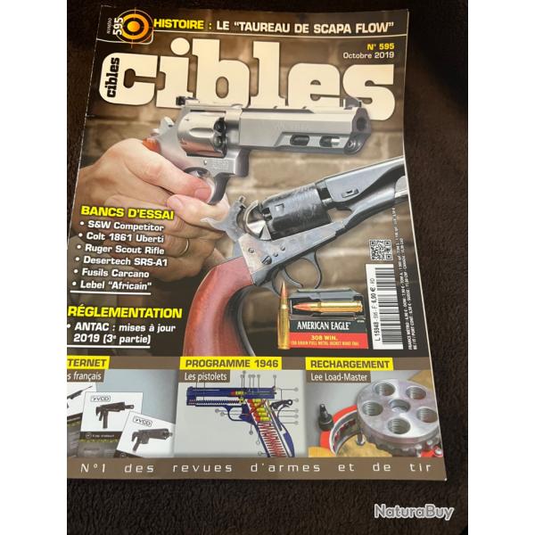 Ruger Scout Rifle, Carcano... revue tir CIBLES no 595 oct. 2019
