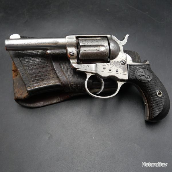 Colt Lightning Double Action 1877 Sheriff Cal. .38 Colt - Fabrication 1880 - Nickel d'Origine
