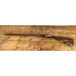 Fusil "LEPAGE MOUTIER" a poudre noire, canon DAMAS aves sa baguette d'origine