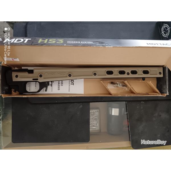 CHASSIS MDT HS3 POUR SAVAGE LONG ACTION 102060-FDE