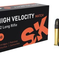 Cartouches SK High Velocity Match cal. 22 LR 50