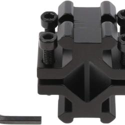 SUPPORT DOUBLE RAIL PICATINNY / WEAVER 20 MM / 21 MM BAGUE POUR FIXATION CANON DE 12 A 21 MM NEUF