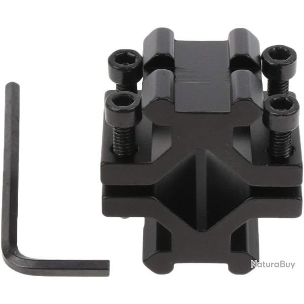 SUPPORT DOUBLE RAIL PICATINNY / WEAVER 20 MM / 21 MM BAGUE POUR FIXATION CANON DE 12 A 21 MM NEUF