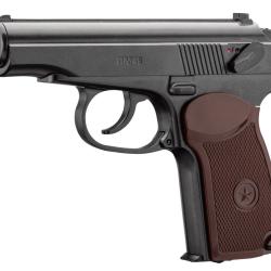 Pistolet CO2 culasse fixe BORNER PM49 Makarov Cal. 4.5mm BB's - Chargeur