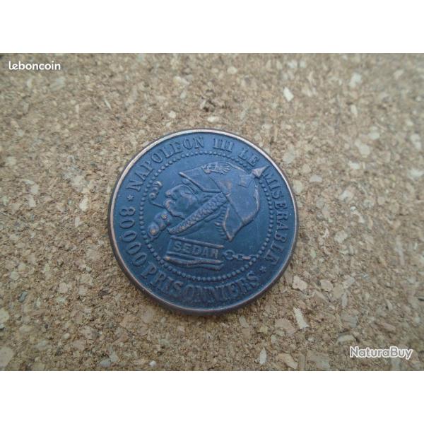 Monnaie pi�ce satirique napol�on III sedan 1851 1870