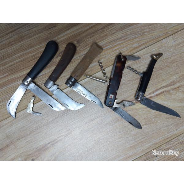 Lot de couteaux pliants collectors