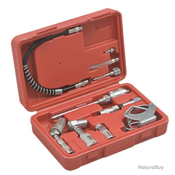 Kit accessoires lubrification fer 11 pi�ces adaptateurs extensions
