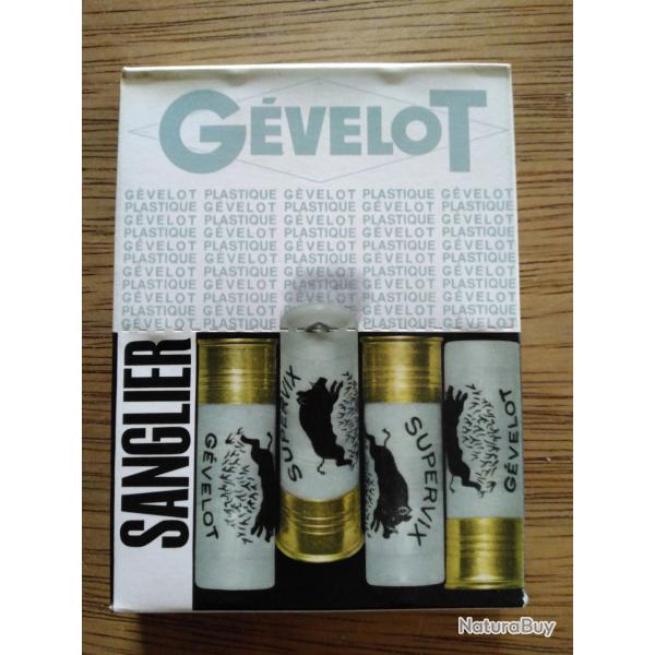 Bo�te de chevrotine Gevelot supervix calibre 16