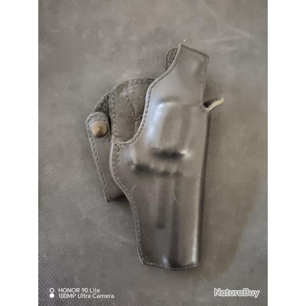 HOLSTER REVOLVER 3" CUIR NOIR
