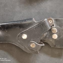 HOLSTER REVOLVER 3" GAUCHER CUIR NOIR (1)