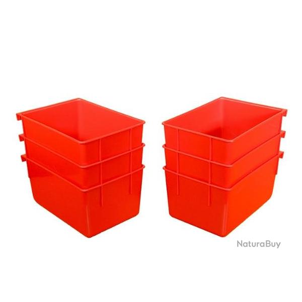 Lot de 6 bacs de rangement suspendus Lee Precision Plastic Storage Bins Laa Hanging Bins Quan 6 #918