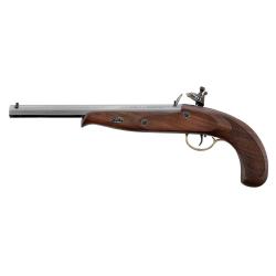 Pistolet Pedersoli Continental target &agrave; Silex Cal. 44 - lisse