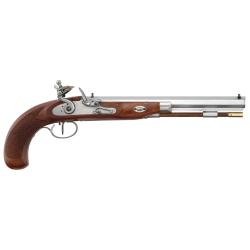 Pistolet Charles Moore Target &agrave; silex cal. 44