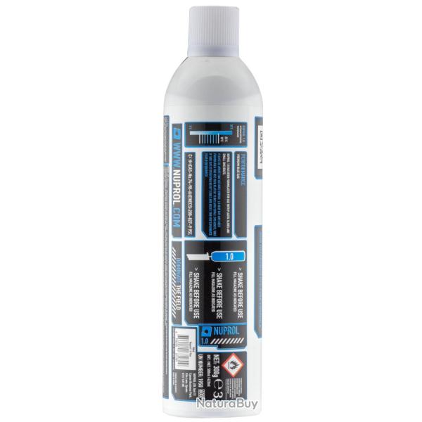 Gaz Nuprol Premium 1.0 basse pression 650ml Carton de 25 bouteilles gaz Nuprol 1.0
