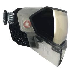 Masque EVS Crystal SE Clair/Noir avec lentille chrom&eacute;e noire HD