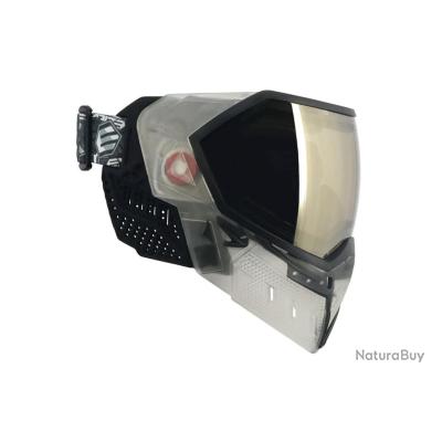 Annonce billes paintball : Masque EVS Crystal SE Clair/Noir avec lentille chrom&eacute;e noire HD