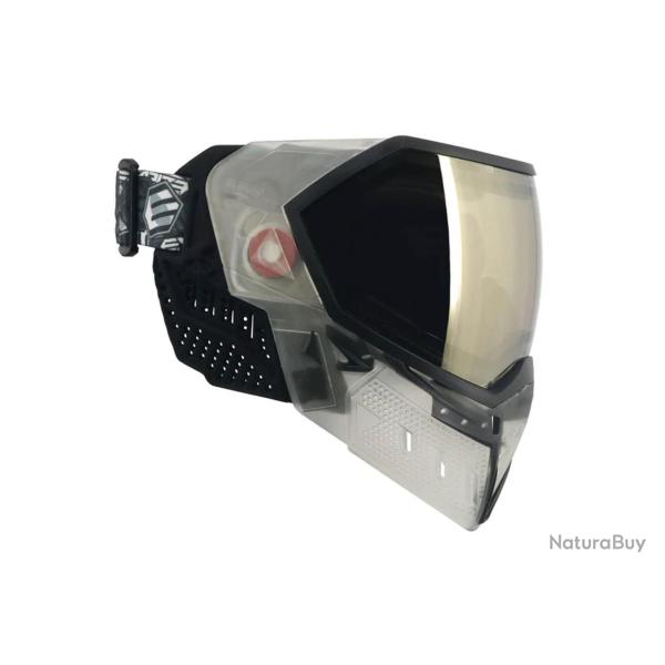 Masque EVS Crystal SE Clair/Noir avec lentille chrom�e noire HD