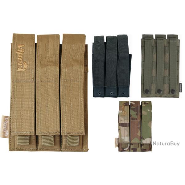 Poche Molle triple chargeurs ARP9 et PM5 Viper Noir