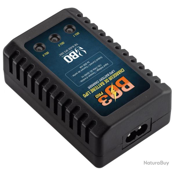 Chargeur de batterie BO3 LiPo 7,4V et 11,1V Chargeur de batterie