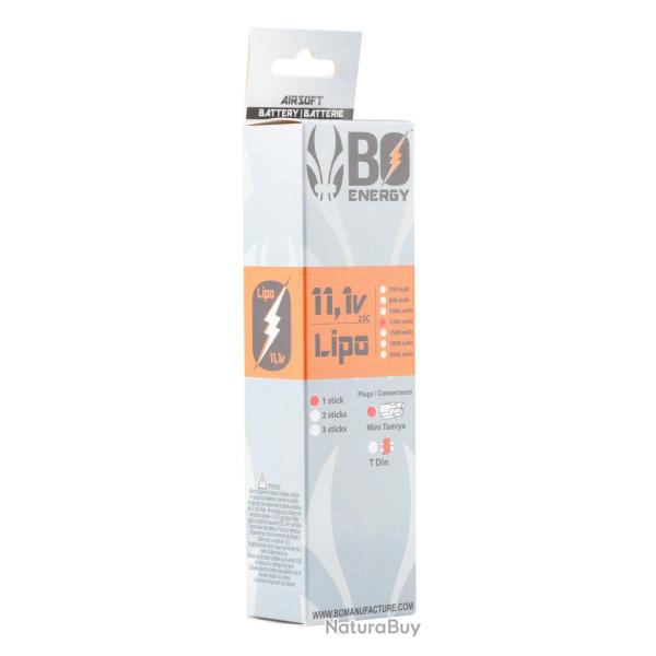 1 stick batterie Lipo 3S 11.1V 1300mAh 25C 1 stick - 1300mAh 25C - Mini Tamyia