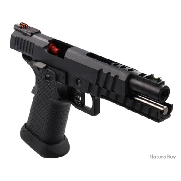 R�plique airsoft GBB HX2033 SEMI / FULL AUTO Noir gaz 1.0J