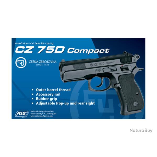 Pistolet Airsoft ASG CZ75D Compact