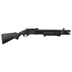 R&eacute;plique de fusil &agrave; pompe M870 Strike Industries noire M870 Full black crosse plaine