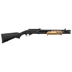 R&eacute;plique de fusil &agrave; pompe M870 Strike Industries noire et tan M870 noire et tan