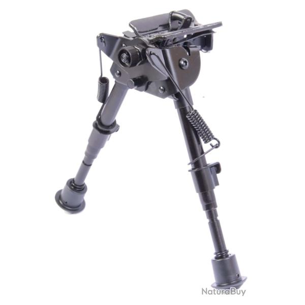 Bipied t�te articul�e ou fixe 6 positions 22-33 cm T�te fixe