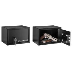 Coffre premium pour armes de poing &agrave; clef - Waldberg COFFRE WALDBERG ARMES POINGS 230x350x250 - 2 cl