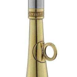 Corne de poche ronde 12 cm laiton poli - Elless Corne