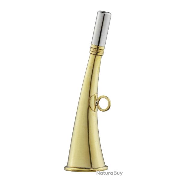 Corne de poche plate 16 cm laiton poli - Elless Corne