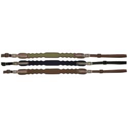 Bretelle &agrave; fusil lanc&eacute;ol&eacute;e n&eacute;opr&egrave;ne &agrave; boucle standard - Niggeloh Noir
